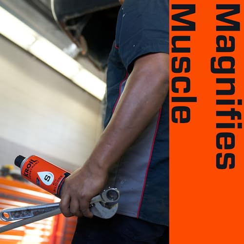 Kroil Penetrating Oil with Silicone (Aerosol Spray-16.5oz Can-Single) | Penetrant for Rusted Bolts, Metal | Lubricant for Hinges