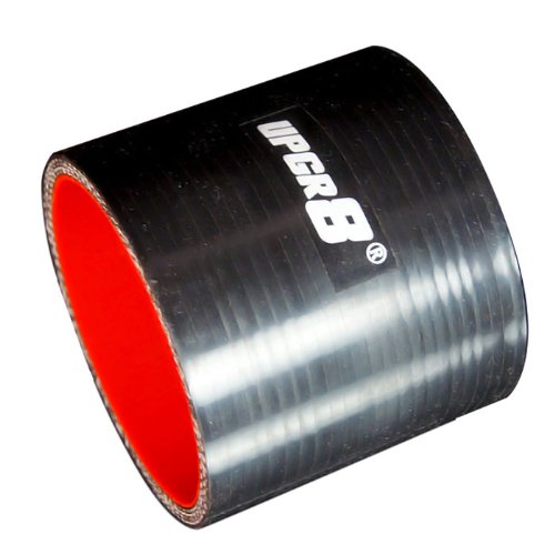 Upgr8 Universal 4-Ply High Performance Straight Coupler Silicone Hose 76Mm Length (3.0'(76Mm), Black)