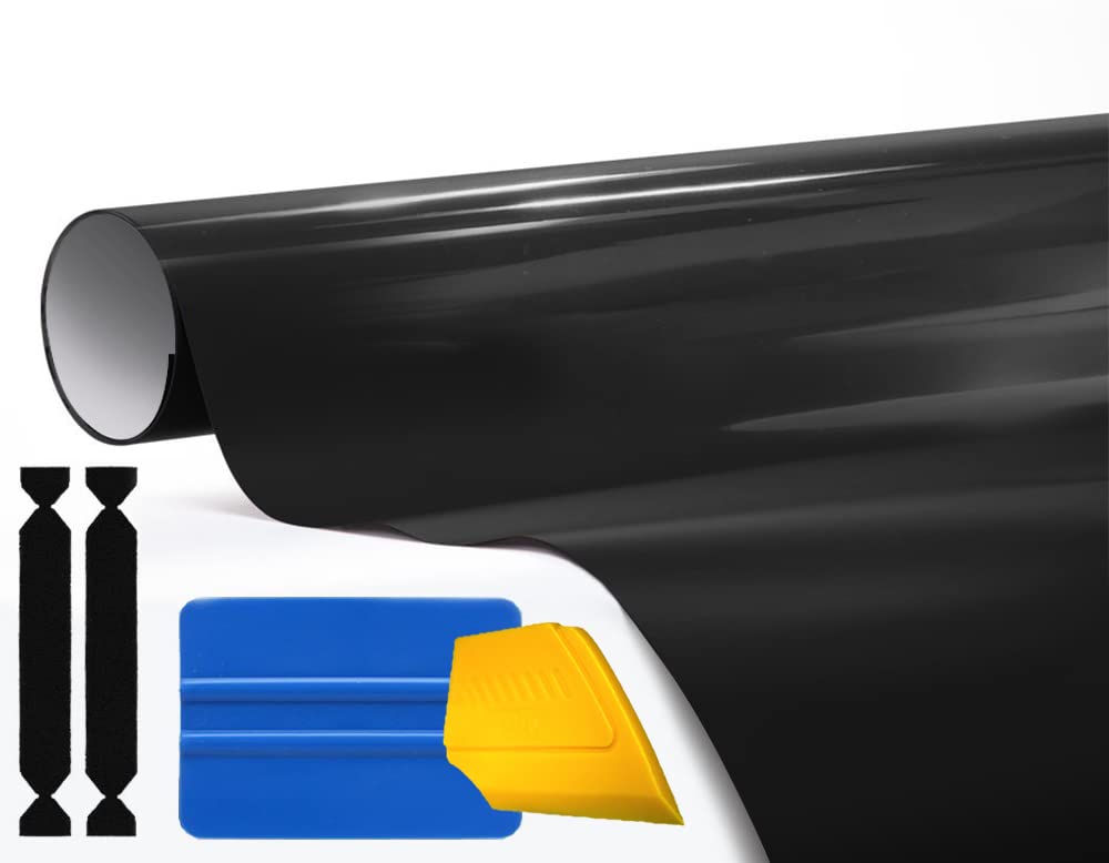 3M 1080 Gloss Black Air-Release Vinyl Wrap Roll with Toolkit (2ft x 5ft)
