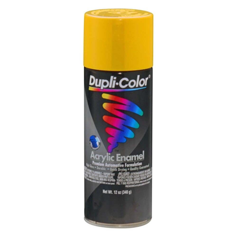 Dupli-Color Da1687 Multi-Purpose Acrylic Enamel Spray Paint - Hot Rod Yellow - 12 Oz. Aerosol Can