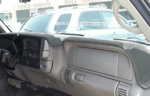 Dash Cover Custom Fit For 1997-2000 Chevy Chevrolet Silverado/Gmc C1500 C2500 C3500 K1500 K2500 K3500, 1997-99 Gmc Yukon/Chevy Tahoe Suburban, Dashboard Mat Pad(97-98, Dark Gray) Y57