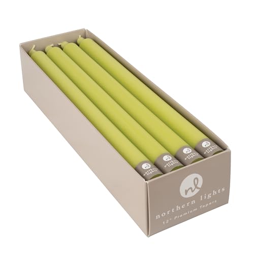 Northern Lights Candles Premium Tapers 12'' 12Pk - New Leaf - 72787