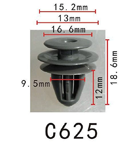 Autobahn88 Retainer Clip For Door Trim Molding, Compatible With Honda (Oem: 91560Sp0003, 91560S7A003) (Pack Of 20)