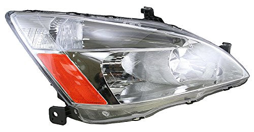 Trq Driver & Passenger Side Headlight Assembly Set Headlights Driver & Passenger Side Compatible With 2003-2007 Honda Accord Ho2