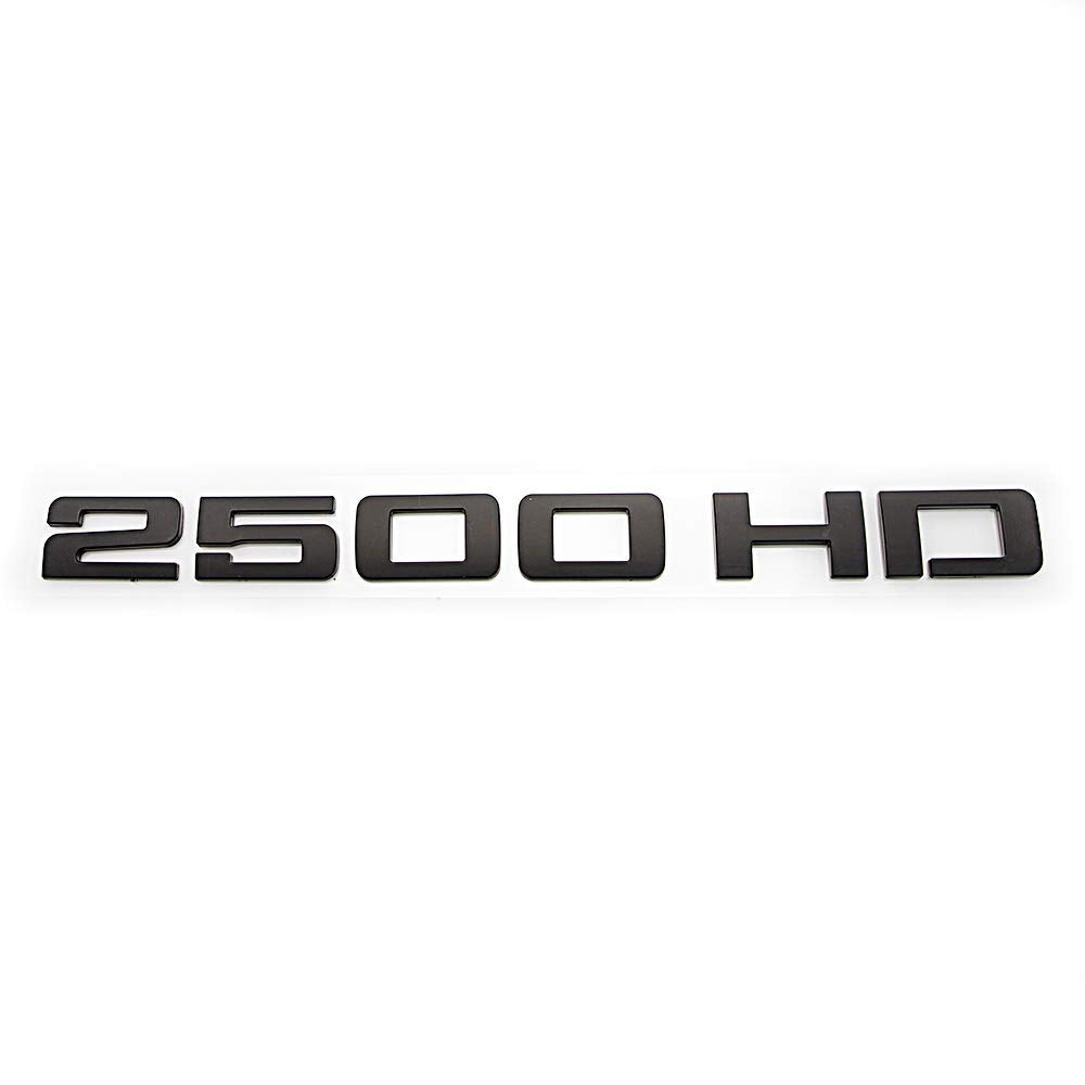 2Pcs 2500 Hd Emblems Premium Car 3D Nameplate For 2500Hd (Black)