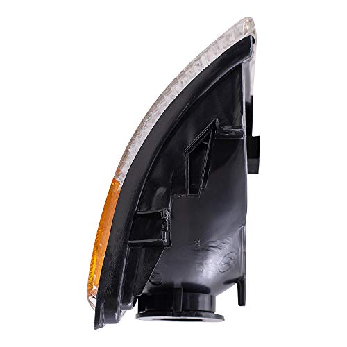 AutoandArt Brock Replacement Set Driver and Passenger Park Signal Corner Marker Lights Compatible with 1994-2002 Pickup Truck 55054773AD 55054772AD