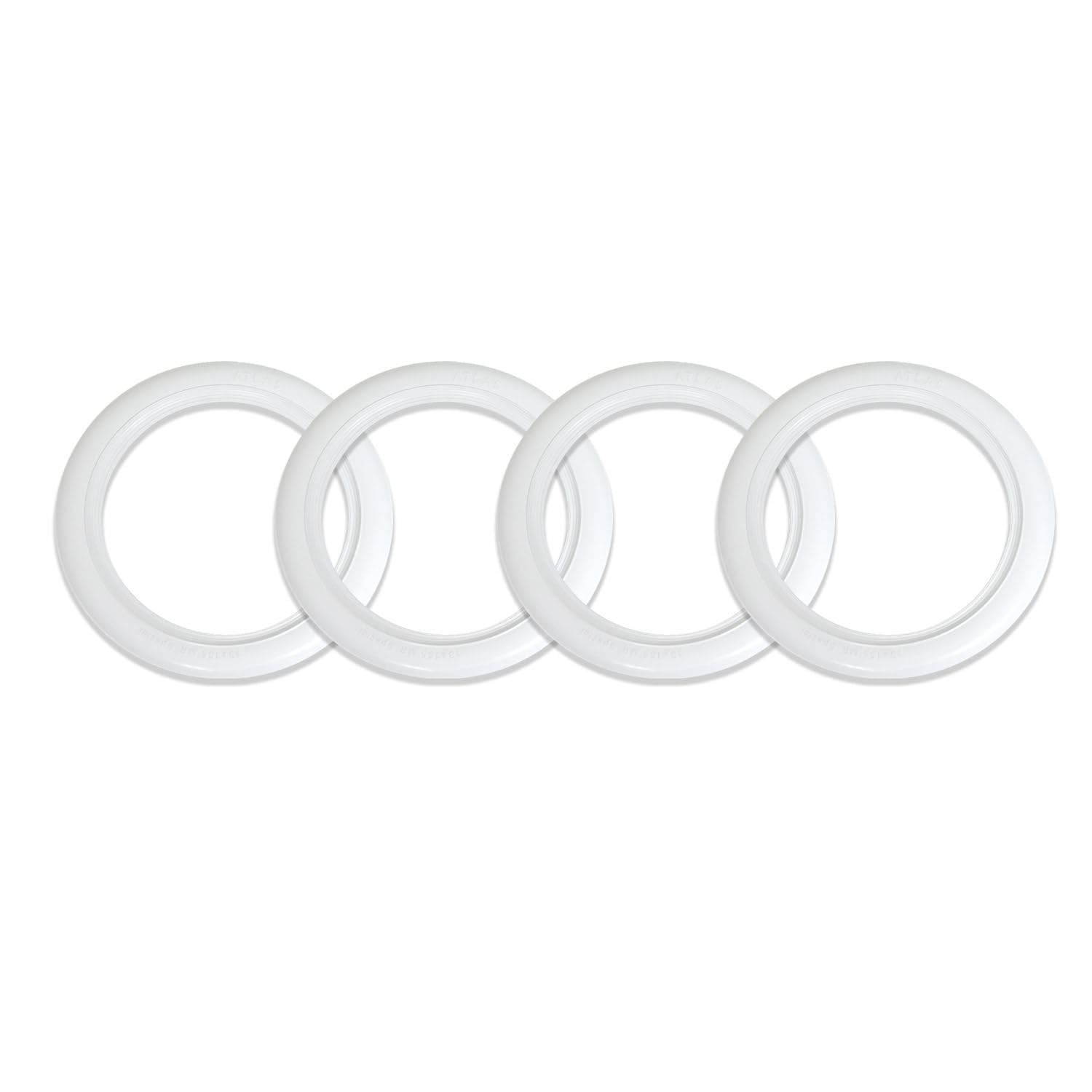 Omac 15' Rims Portawalls White Wall Tire Insert Trim Sidewall Set Of 4 Pcs