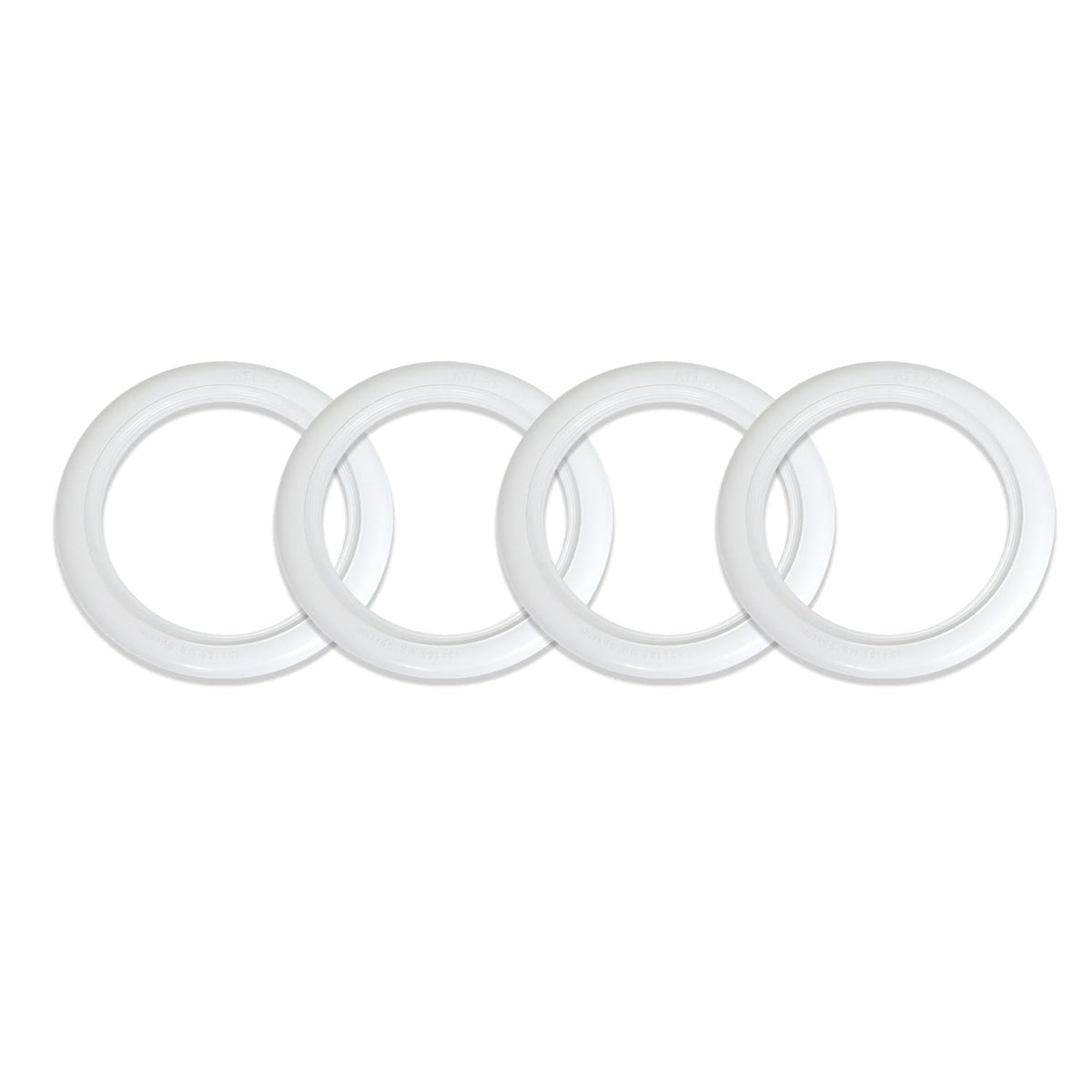 Omac 15' Rims Portawalls White Wall Tire Insert Trim Sidewall Set Of 4 Pcs