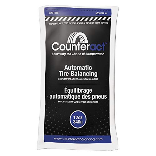 Counteract 12Oz-B4 Centrifugal Force Tire/Wheel Balancing Beads - Off-Road Vehicles, Light Duty Truck Tires, (4) 12Oz Balance Bead Bags, (4) Valve Caps And Cores