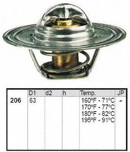 Motorad 206-160 Thermostat Engine Coolant Thermostat Fits Plymouth Satellite 65-74 Barracuda 64-74 Road Runner 68-75 Dodge Charg