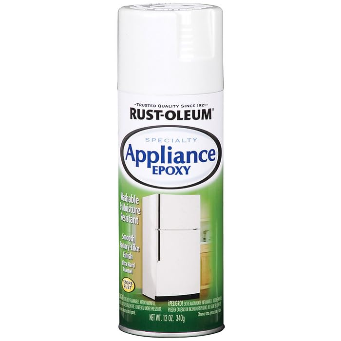 Rust-Oleum 7881830-6PK Specialty Appliance Epoxy Spray Paint, 12 oz, White, 6 Pack