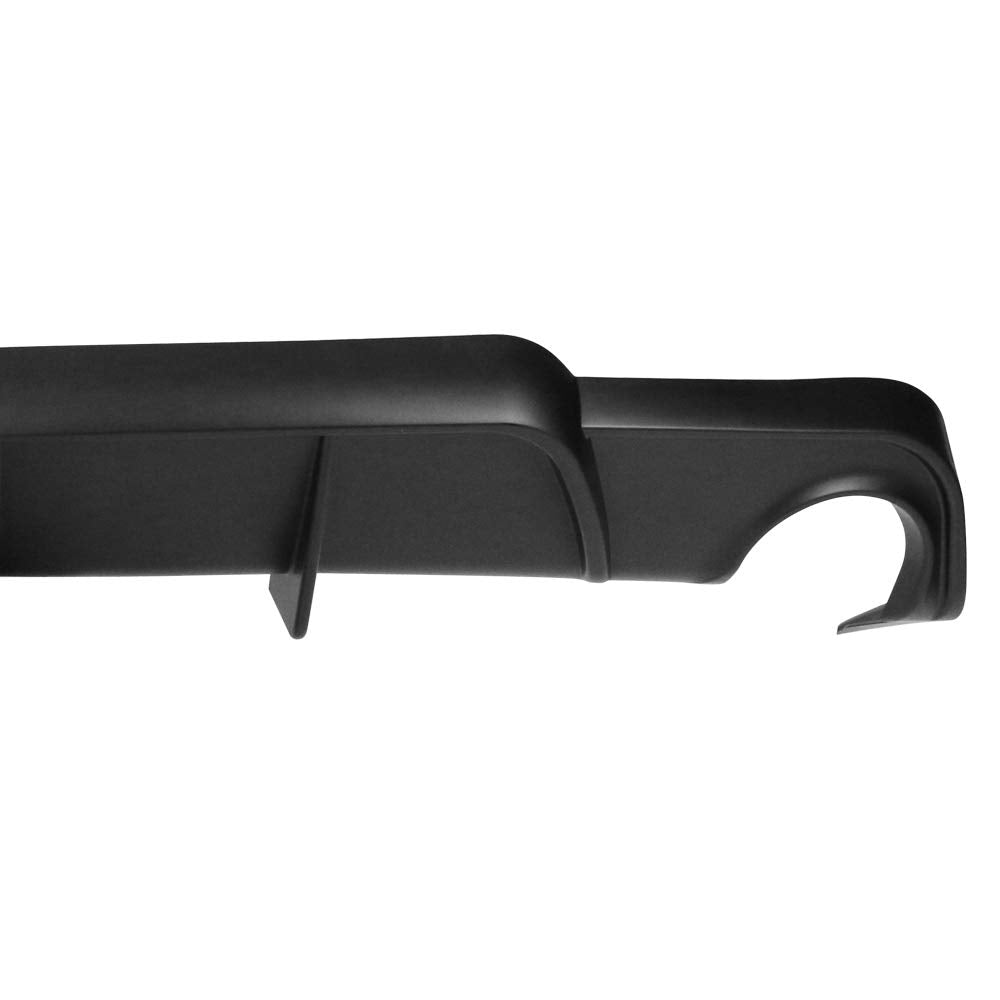 IKON MOTORSPORTS, Rear Bumper Lip Compatible with 2006-2013 Lexus Is250 Is350, Black PP Rear Lip Finisher Under Chin Spoiler Underspoiler Splitter Valance Underbody Bumper Fascia Add On