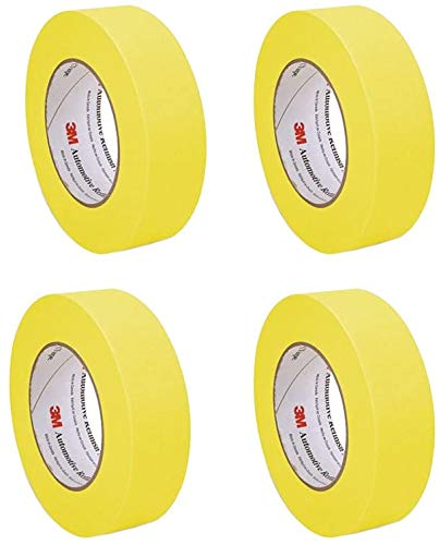 3M 06654 Automotive Refinish Yjvuw Masking Tape, 36 Mm X 55 M (4 Pack)