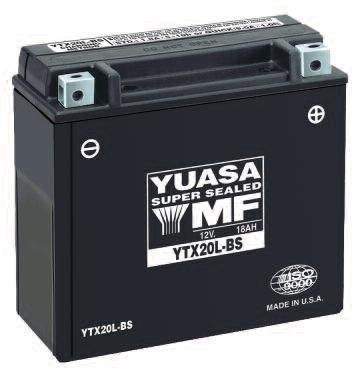 Yuasa YUAM32ABS YT12A-BS Battery, Multi-Colored