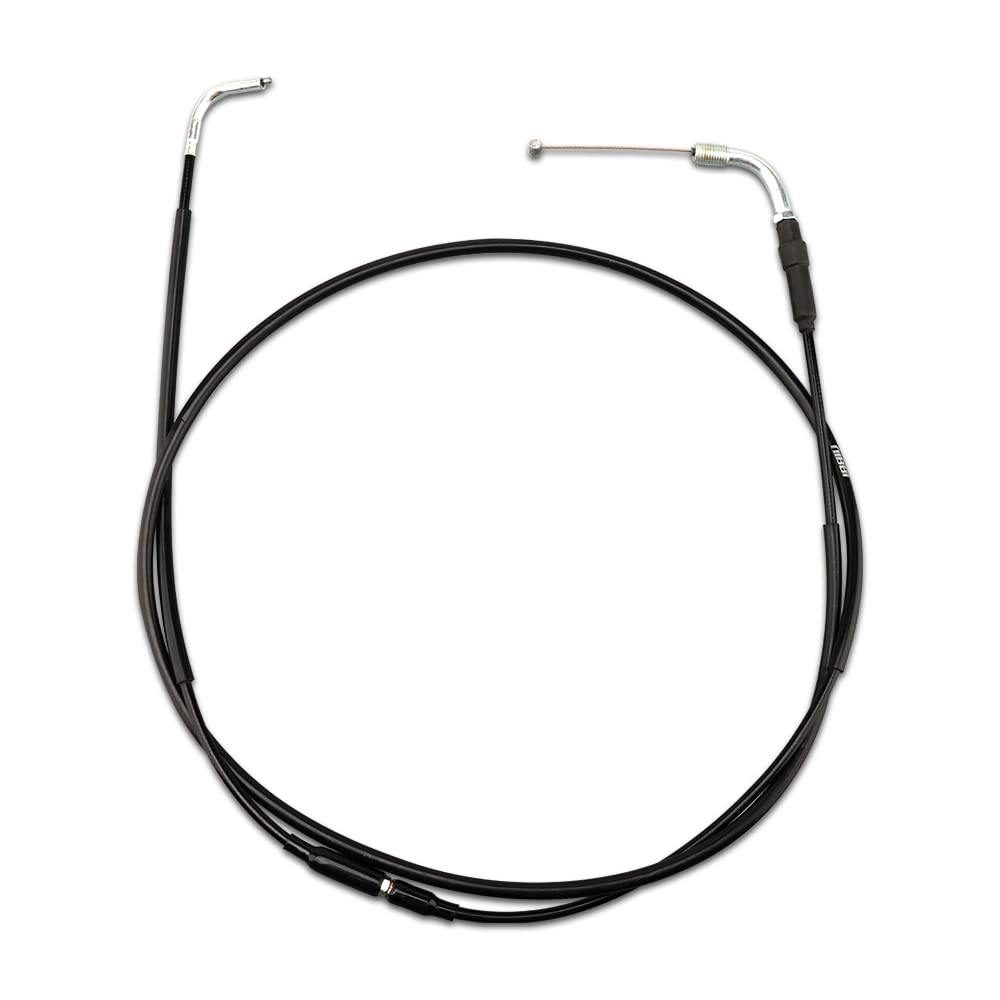 Nibbi High Performance Motorcycle Throttle Cable Adjustable Gy6 Scooter Throttle Cable Flat Slide Carburetor Throttle Cable Black 185Cm Fit Yamaha Taotao Kymco Sym Gy6 Scooter 125 150 Moped