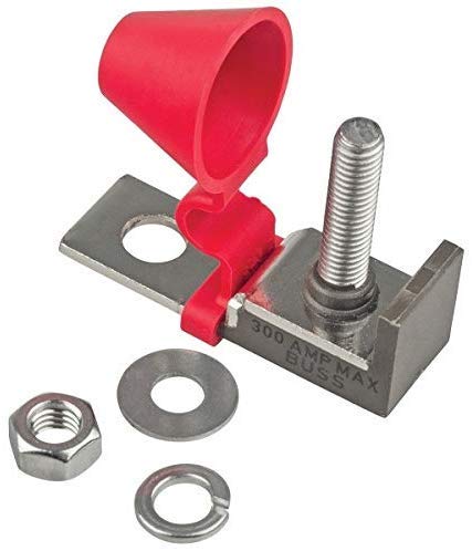 Bay Marine Supply - Mrbf Terminal Fuse Block (Fuse Not Included) - Single Stud - Compact Mount For Marine Rated Battery Fuse