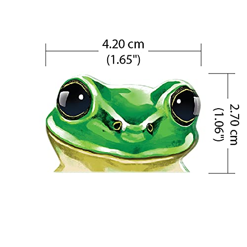 WIRESTER Fresh Scented Car Air Freshener Vent Clip, Decorative Accessories, Interior Decoration for Cars - Green Frog