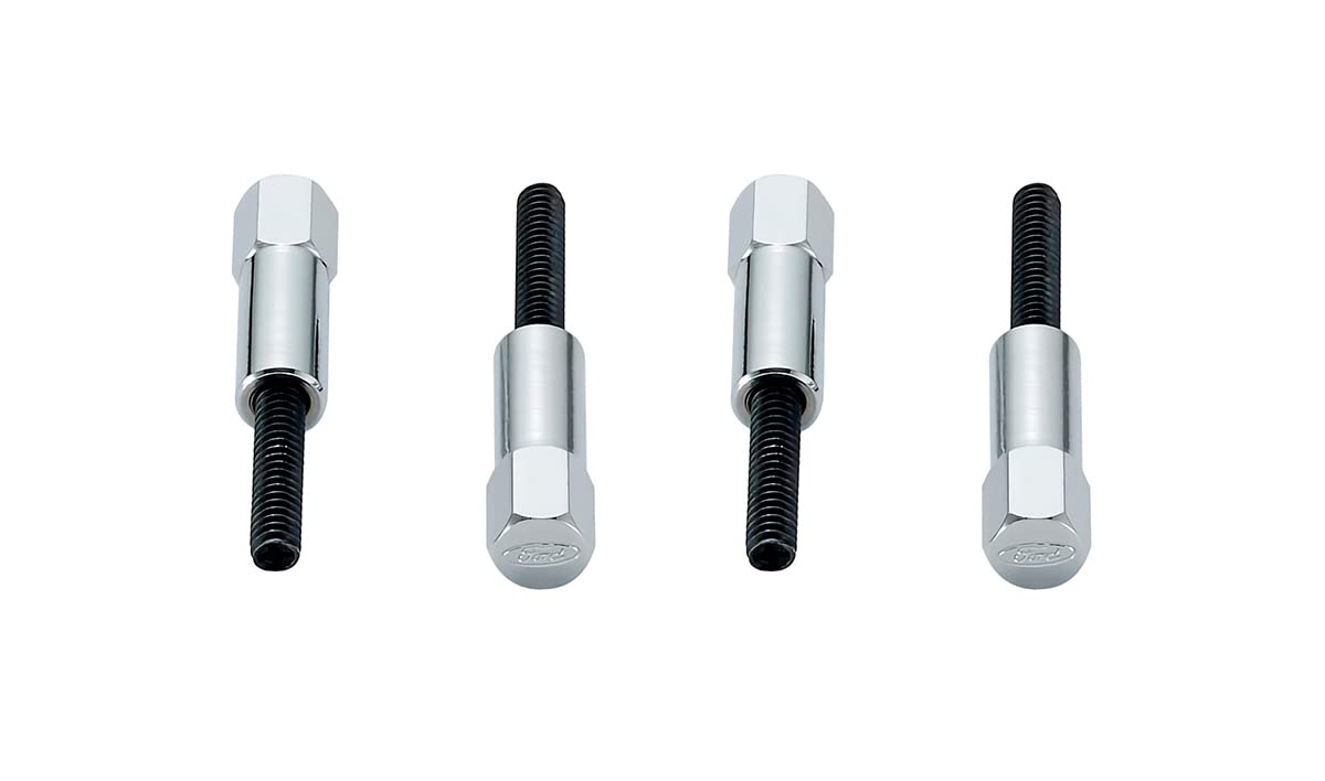 Ford Valve Cove Bolt Kit 4Pk Chrome W/Ford Logo