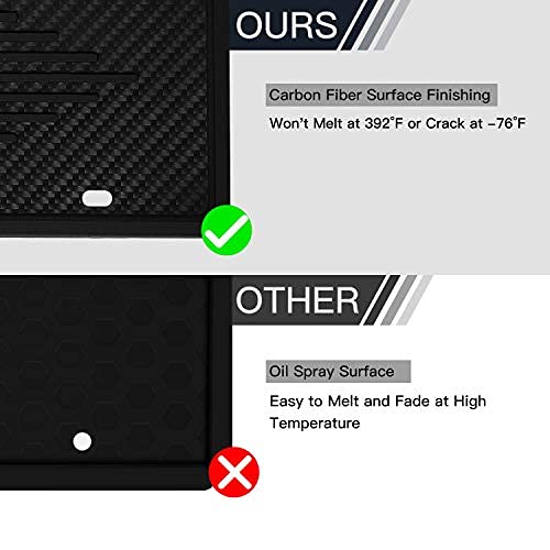 Intermerge Universal Silicone License Plate Frame - Rust-Proof, Weather-Proof, Black, Model License Plate-1, 1 Pack