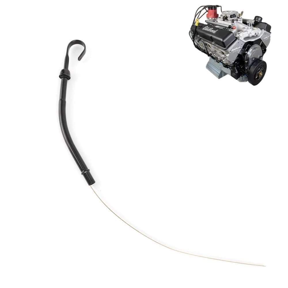 Oil Dipstick Tube, Black Driver Side Fit Replacement For Chevy Sbc 283 327 350 400 Engine 1955-1979(Black)