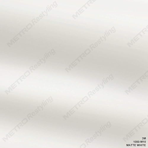 3M 1080 M10 Matte White 5Ft X 1Ft (5 Sq/Ft) Car Wrap Vinyl Film