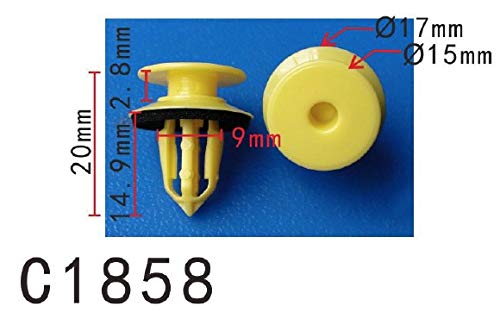 Autobahn88 Retainer Clip For Door Trim Molding, Compatible With Gm (Oem: 11547602) (Pack Of 20)