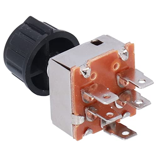 Rotary AC AIR Conditioning 4 Speed Blower Switch, Car Fan Switch Fan Motor Switch for Universal Volume Control Rotating Plastic 