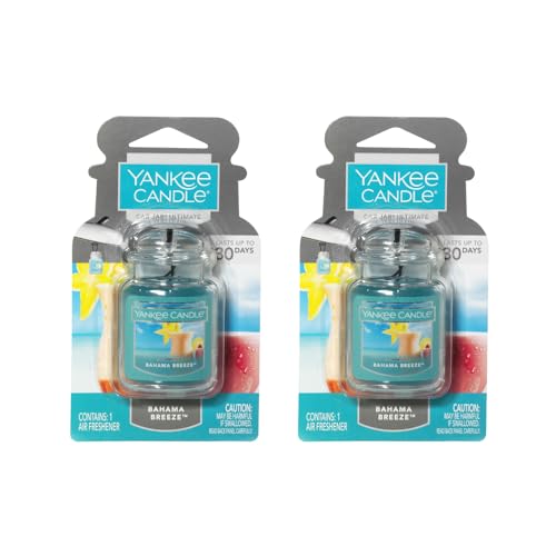 Yankee Candle Car Jar Ultimate, Bahama Breeze, 0.96 oz. (Pack of 2)