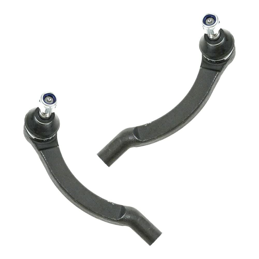 TRQ Front Outer Tie Rod Set Compatible with 1993-1997 Volvo 850 1995-1997 960 1998-2004 C70 1998-2000 S70 1997-1998 S90 V70 V90