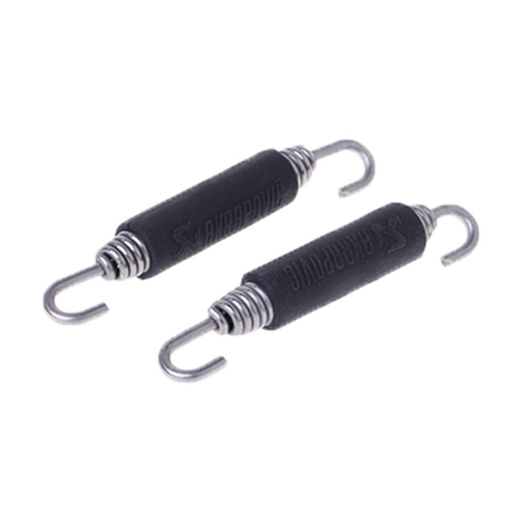 2Pcs Motorcycle Modified Exhaust Spring Hooks 85Mm Stainless Steel Universal