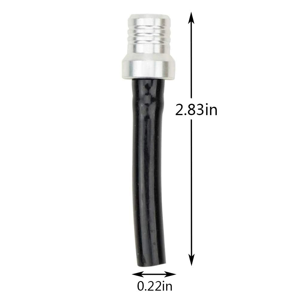 E-Riding Gas Tank Fuel Cap Valve Vent Breather Hose Cnc For Motorcycle Bikes (Red)