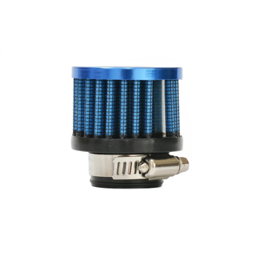 Auto Car Universal Rubber End Clamp On 25Mm 1' Intake Air Filter Blue