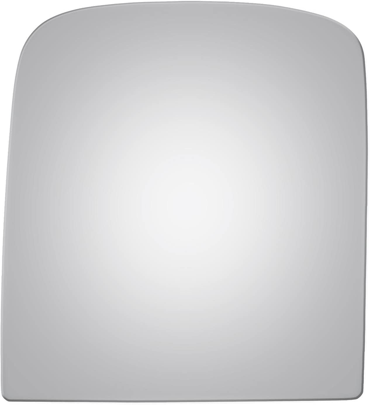 Burco 4114 Upper Flat Driver Side Manual Mirror Glass for Chevy Silverado 1500, Silverado 2500 HD, Silverado 3500, Silverado 3500 HD, Suburban, Suburban 2500, GMC Sierra 1500, Sierra 3500, Yukon