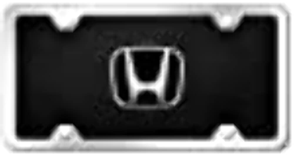Au-Tomotive Gold Honda Chrome On Black Acrylic Kit