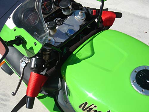 Tie Down Soft Handlebar Straps Trailer Hauling Handle Bars Secure for Yamaha Kawasaki Suzuki Honda Ducati Harley 2'' Large Clips