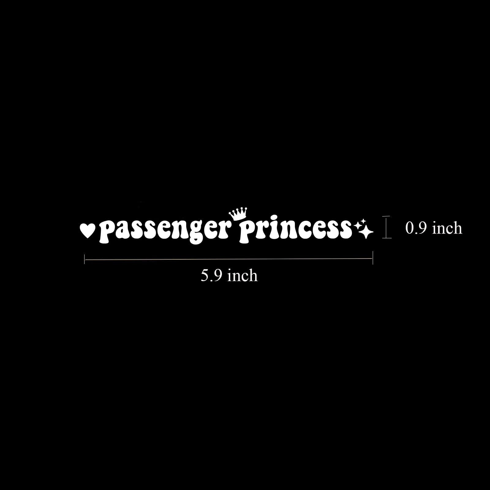 Passenger Princess Sticker Funny Car Stickers Decal Truck Car Accessories For Rearview Mirror Window Jdm Vinyl Letter Decals For