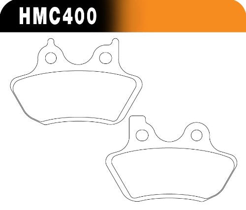 Hawk Performance HMC400HH Metallic Motorcycle Brake Pad Set