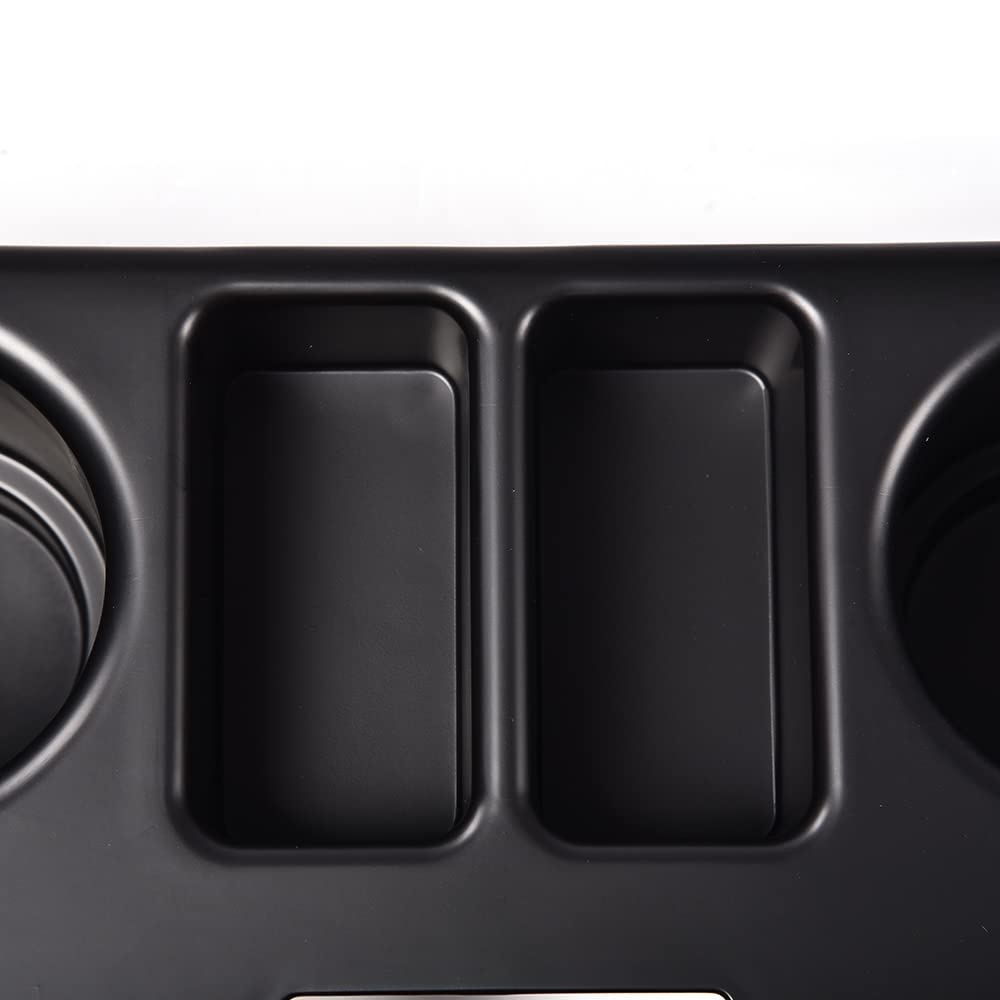 Pit66 Center Console Cup Holder, Compatible With 1994-1997 Dodge Ram 1500 2500 3500 Black