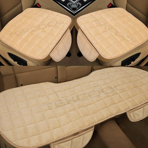 Tekcool Comfortable Ultrasoft Memory Foam Car Seat Cushion Cover With Nonslip Grip And Storage Pouch  Universal Fit, Easycare