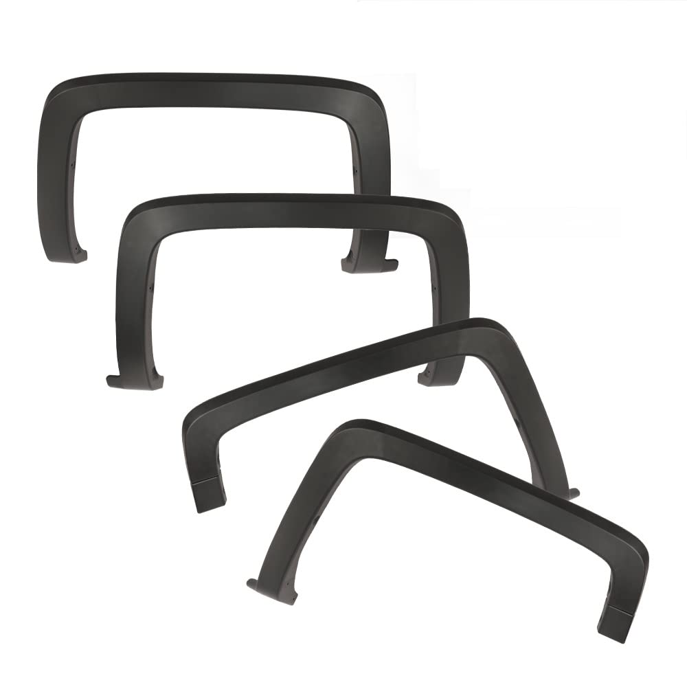 PIT66 Fender Flare, Compatible with 2014-2018 Chevy Silverado 1500/2015-2019 Chevy Silverado 2500HD 3500HD(Only fit models with 