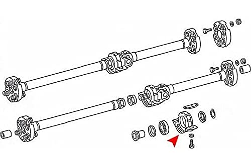 Uro Parts 1234101081 Driveshaft Support W/Bearing, W/Nsk Bearing, Black