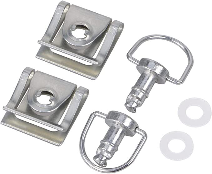 Motorcycle 1/4 Turn Quick Release Fasteners Fairing Bolts Studs Quarter Turn + Clips Fits For Honda Yamaha Suzuki Kawasaki Ducati Aprilia Ktm Race Fairings (2 Pack) (Size-1)