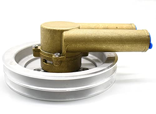 21214596 Sea Water Pump 5.7 Crank Mounted Sea Water Pump For Volvo Penta 4.3 5.0 5.7 Replace 21214596 3858229 With Double-V Belt Pulley