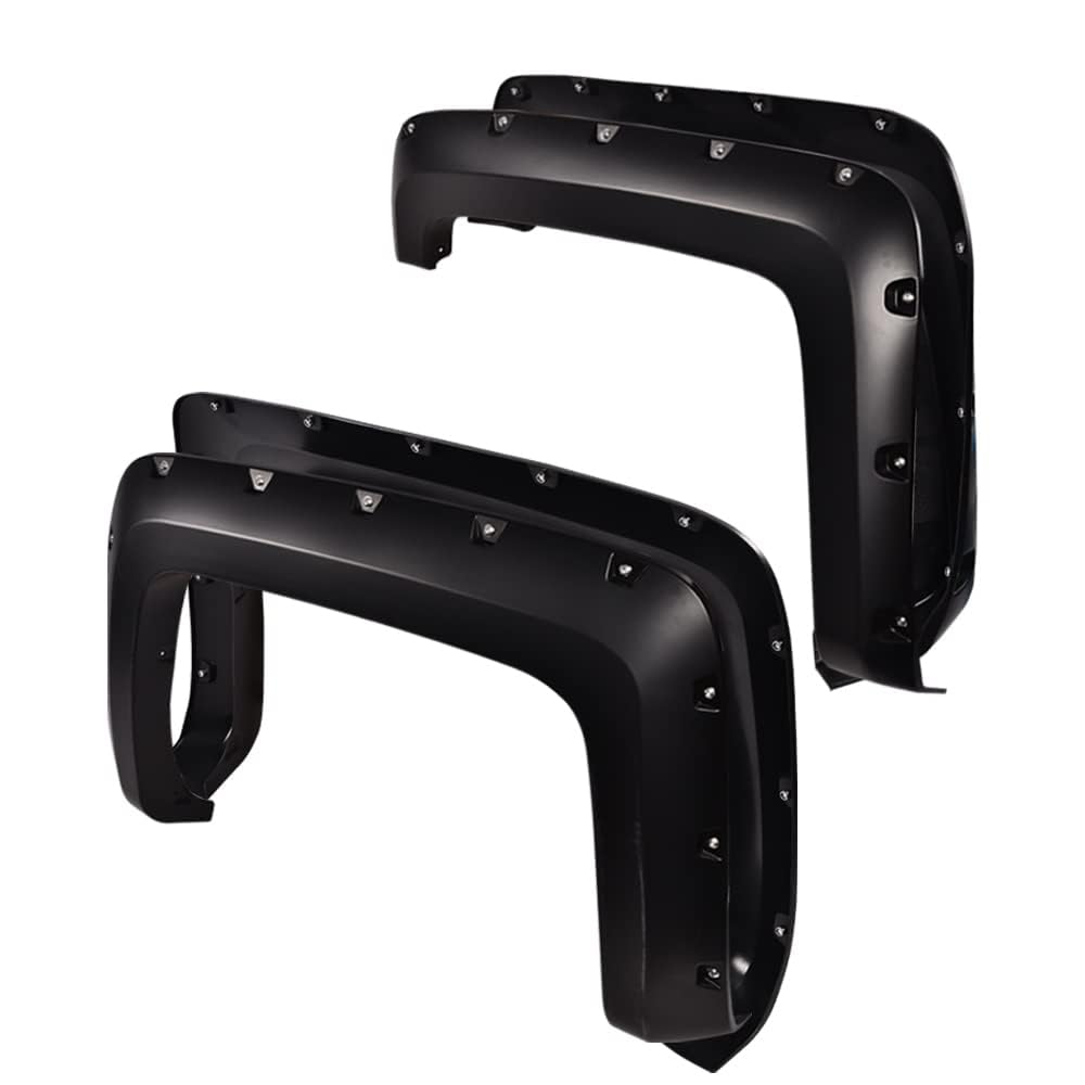 PIT66 Fender Flares, Compatible with 2014-2018 Chevy Silverado 2500HD 3500HD Fleetside 78.8 '' / 97.6 '' / 97.8 '' Bed, Not Comp