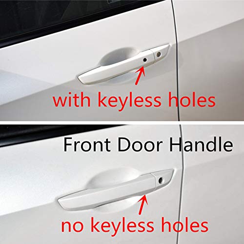 Door Handle Cover Trim For Honda Civic 2016 2017 2018 2019 2020(Carbon Fiber No Keyless Holes)