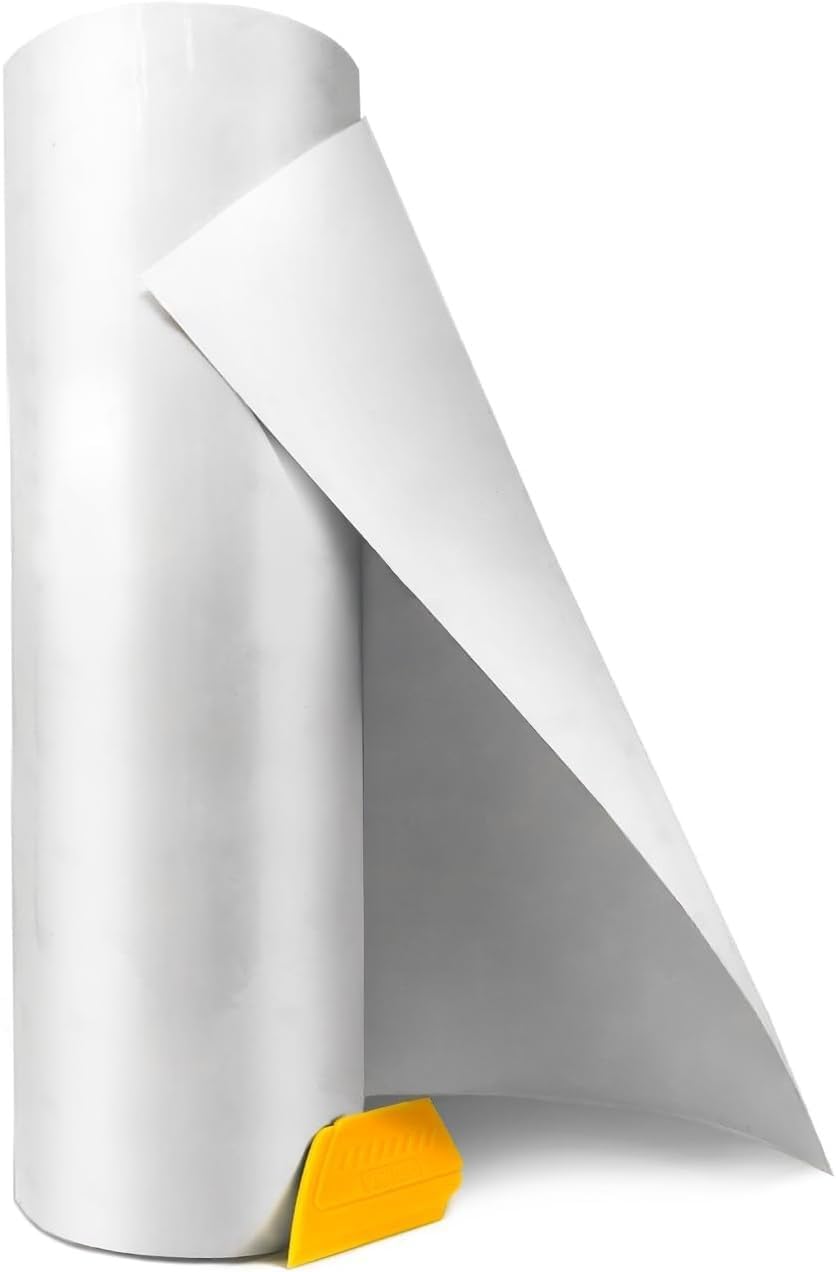 Vvivid Premium Clear Cast Extra Wide Headlight Protective Scratch-Proof Wet-Apply Tint Vinyl Wrap Film 15 Inch X 48 Inch Roll In