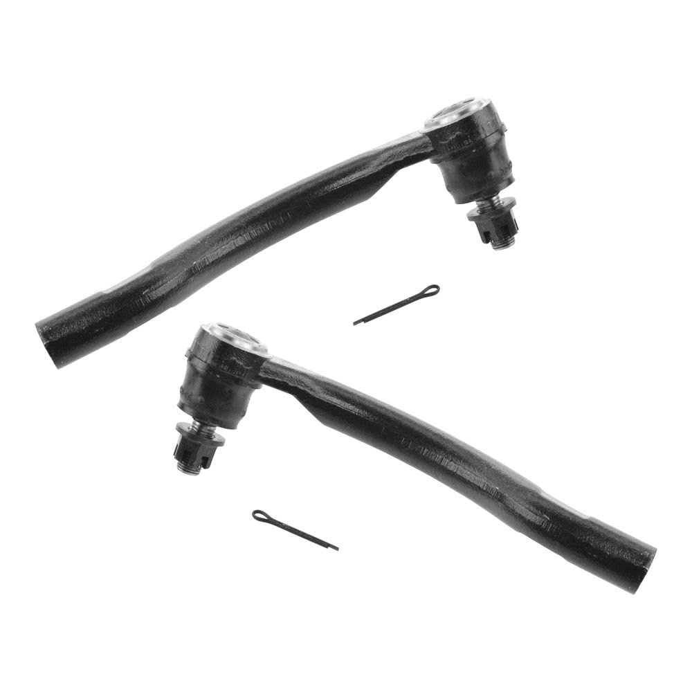 TRQ Front Outer Tie Rod Set Compatible with 2006-2011 Honda Civic
