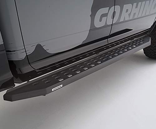 Go Rhino 69404887Pc Rb20 Running Boards With Mounting Brackets Kit For 19-24 Gmc, Chevrolet (Crew Cab Pickup)