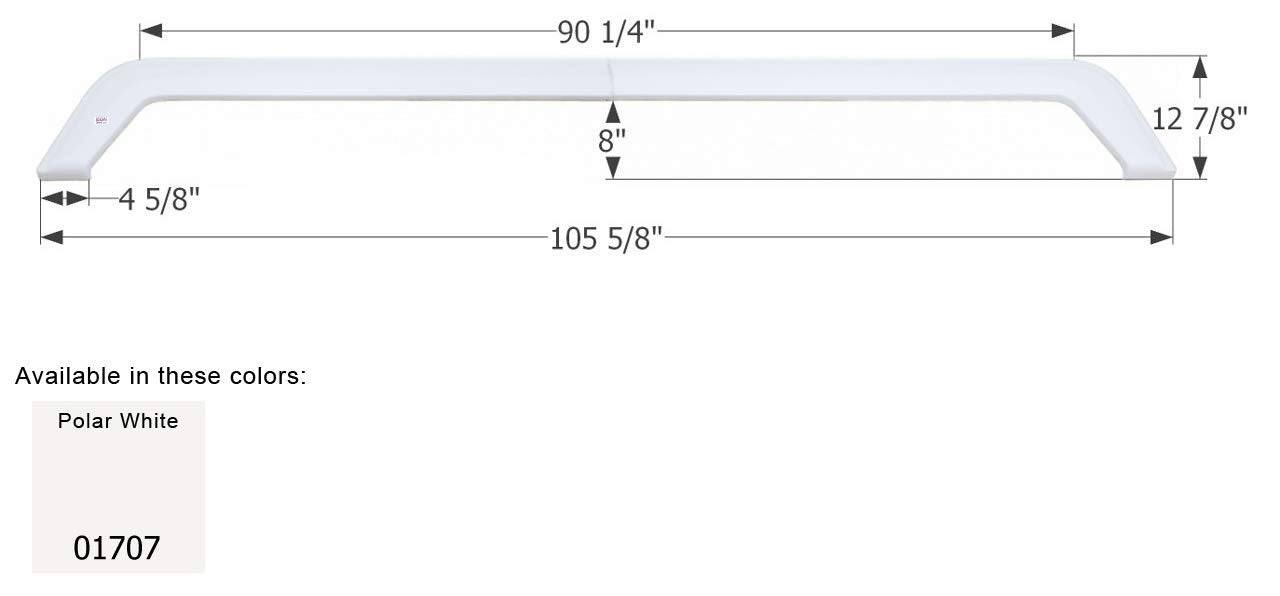 Icon Fender Skirt, Triple, Forest River, Fs1707, Polar White