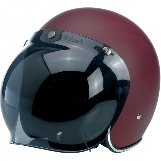 Biltwell Bubble Shield Smoke - Anti-Fog, Scratch Resistant, Uv/A Uv/B Resistant